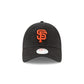 Casquette réglable 9TWENTY Core Classic noire pour femme des San Francisco Giants