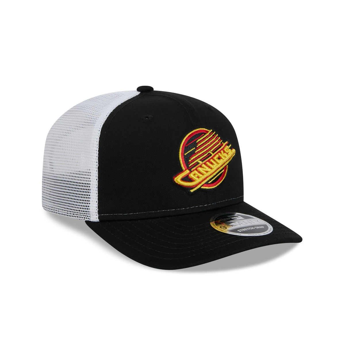 Vancouver Canucks Black Team 9SEVENTY Trucker Hat