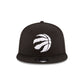 Casquette Snapback 9FIFTY Basique Noire & Blanche des Toronto Raptors