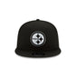 Casquette snapback 9FIFTY Pittsburgh Steelers noire et blanche classique