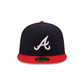 Casquette ajustée 59FIFTY Authentic Collection pour enfant des Atlanta Braves
