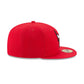 Casquette ajustée 59FIFTY Chicago Bulls couleur rouge de l'équipe