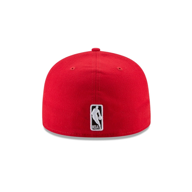Casquette ajustée 59FIFTY Chicago Bulls couleur rouge de l'équipe