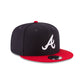 Casquette snapback 9FIFTY basique aux couleurs de l’équipe des Braves d’Atlanta