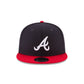 Casquette snapback 9FIFTY basique aux couleurs de l’équipe des Braves d’Atlanta