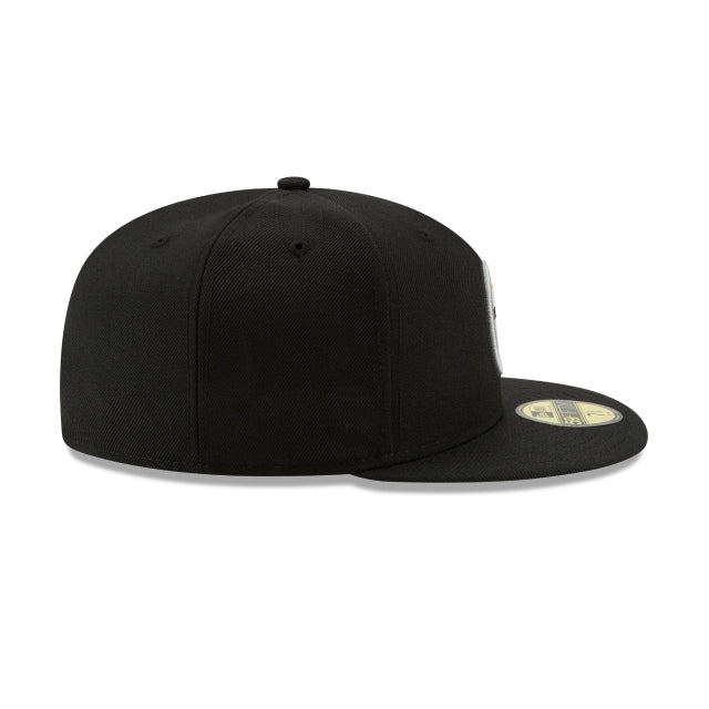 Casquette ajustée noire 59FIFTY des Steelers de Pittsburgh